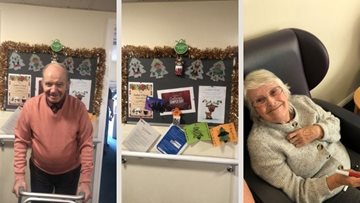 Falkirk care home Residents enjoyed Christmassy arts and crafts afternoon